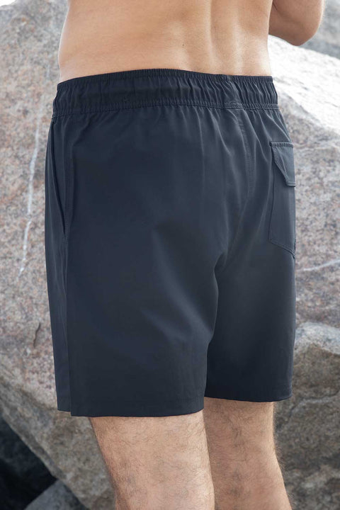 Men's Swimming Trunks Quick Dry  Stretch 17" Inch Outseam Swimming Shorts without Mesh