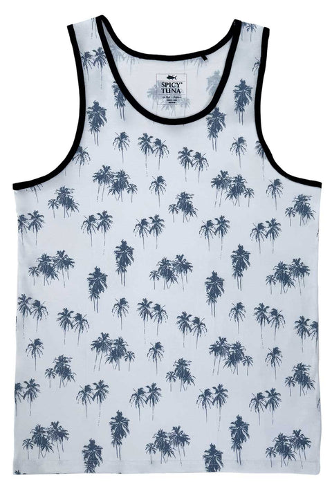 Men's Graphic Tank Top Muscle Workout Beach Sleeveless Shirt