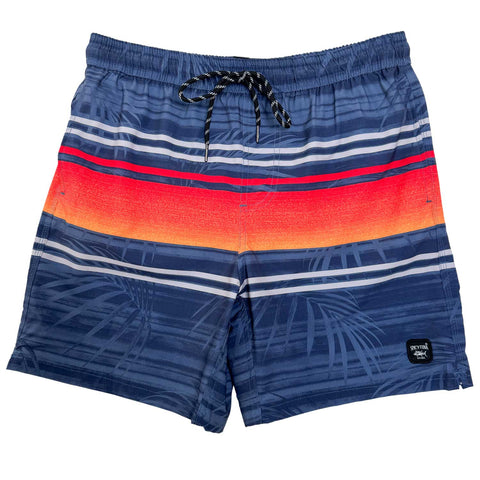 Men's Beach Swim Trunks Above the Knee Shorts Quick Dry with Pockets Nautical Prints