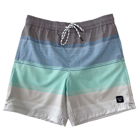 Men's Beach Swim Trunks Above the Knee Shorts Quick Dry with Pockets Nautical Prints