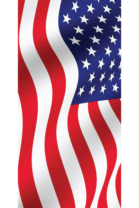 Cotton Velour Patriotic Beach Towel