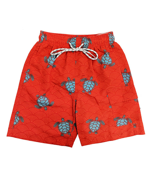 Boys Swim Shorts Fast Dry, Turtle Print