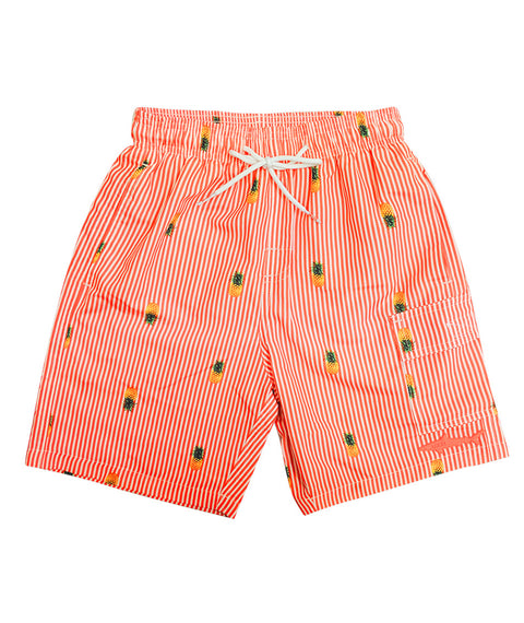 Boys Swim Shorts Fast Dry, Pineapple Print