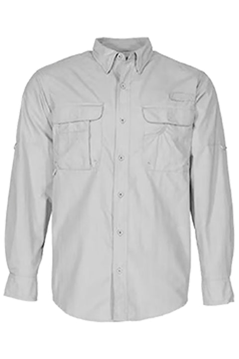 Men's Performance Long Sleeve Button Up Quick Dry Shirt 50+ UPF