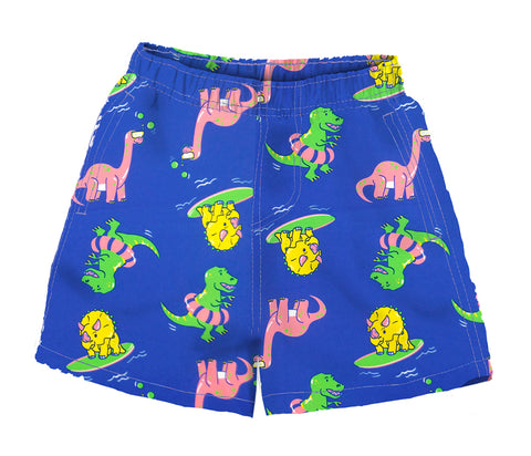 Toddler Swim Shorts Fast Dry, Dinosaurs Print