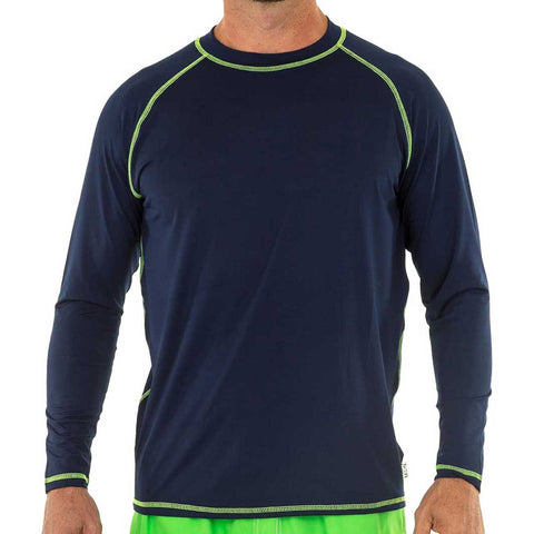 Men's Running Long Sleeve UPF 50+ Rash Guard Shirt