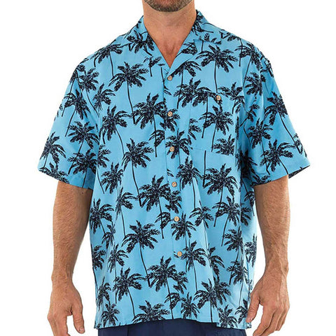 Men's Hawaiian Casual Short Sleeve Beach Surf Aloha Party Shirt