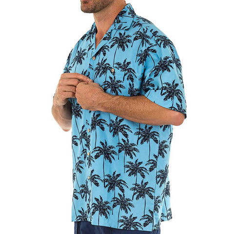 Men's Hawaiian Casual Short Sleeve Beach Surf Aloha Party Shirt