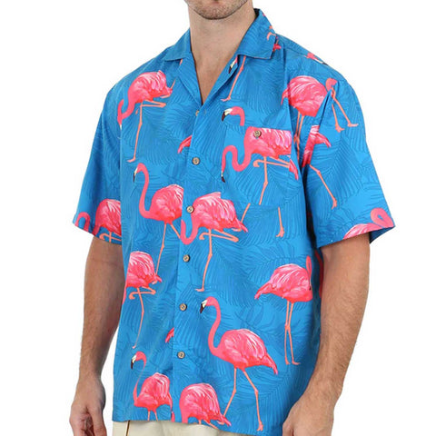 Men's Hawaiian Casual Short Sleeve Beach Surf Aloha Party Shirt