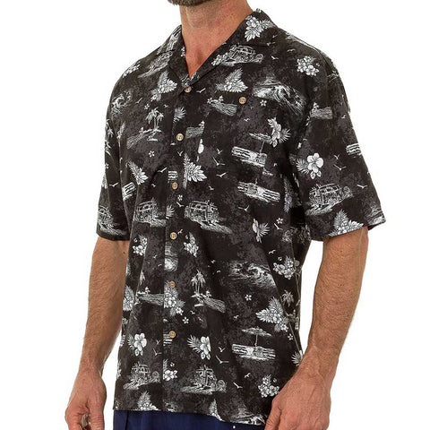 Men's Hawaiian Casual Short Sleeve Beach Surf Aloha Party Shirt