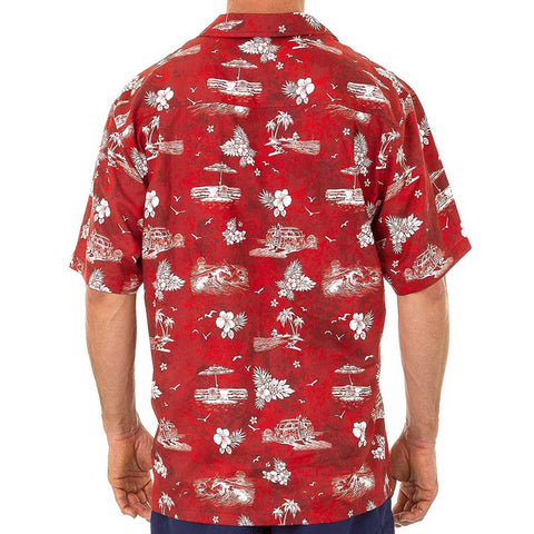 Men's Hawaiian Casual Short Sleeve Beach Surf Aloha Party Shirt