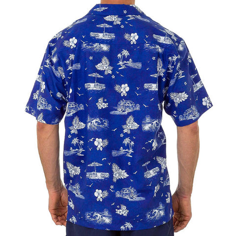 Men's Hawaiian Casual Short Sleeve Beach Surf Aloha Party Shirt