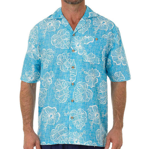 Men's Hawaiian Casual Short Sleeve Beach Surf Aloha Party Shirt