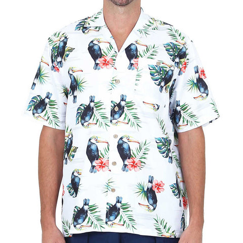 Men's Hawaiian Casual Short Sleeve Beach Surf Aloha Party Shirt