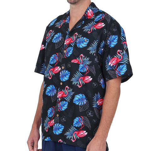 Men's Hawaiian Casual Short Sleeve Beach Surf Aloha Party Shirt