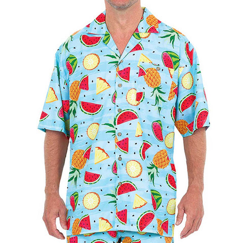 Men's Hawaiian Casual Short Sleeve Beach Surf Aloha Party Shirt