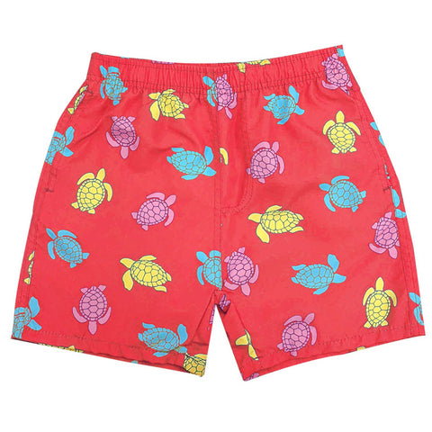 Kids Swim Shorts Turtle Print