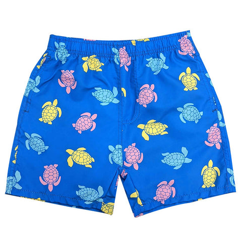 Kids Swim Shorts Turtle Print