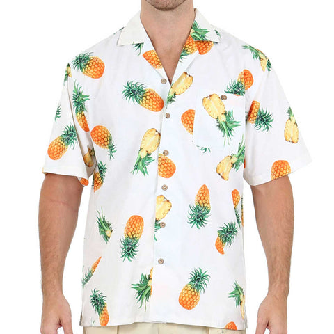 Men's Hawaiian Casual Short Sleeve Beach Surf Aloha Party Shirt