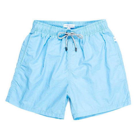 Men's Swimming Trunks Elastic Swimwear Blue Shorts