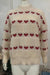 Heart Drop Shoulder Knitted Sweater