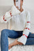 Heart Jacquard Ribbed Knitting Sweater