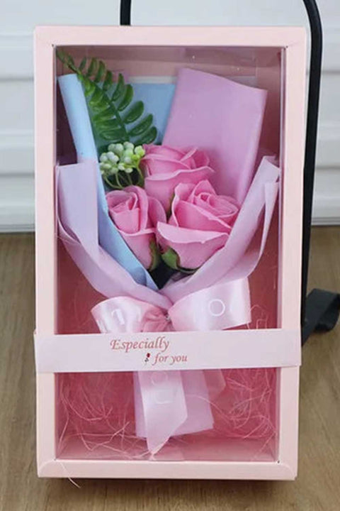 Soap Rose Flower Gift Box Bouquet