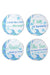 4 Stone Coasters with Fun Phrases, Diameter 4 Inches - Vacay Land 