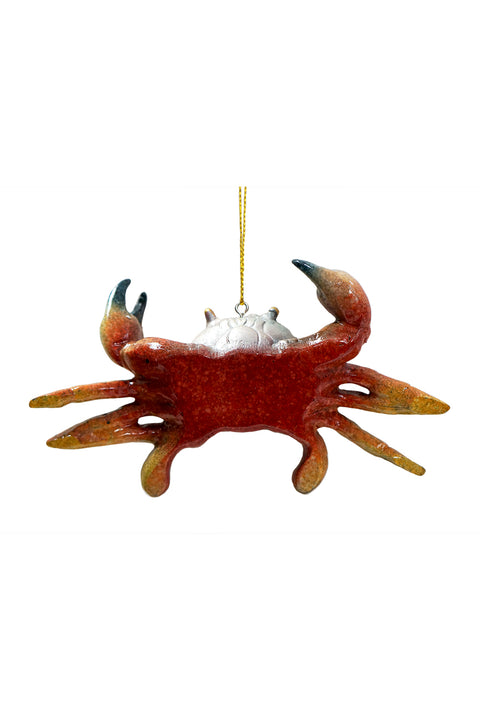 Orange Crab Holiday Christmas Tree Ornament