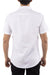 White Solid Short Sleeve Dress Shirt
