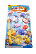 Large Carded Magnetic Fishing Toy 10 Pieces Set