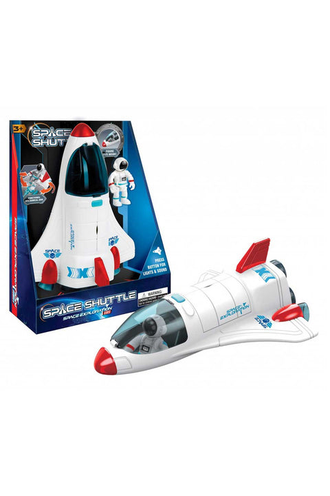 White Space Shuttle With Astronaut Figure 9.5 inch