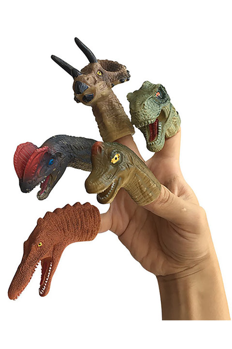 Finger Puppet Dinosaur, 5 Pieces Set