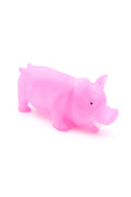 Toy 8-inch Rubber Squealing Pig, Glow In The Dark