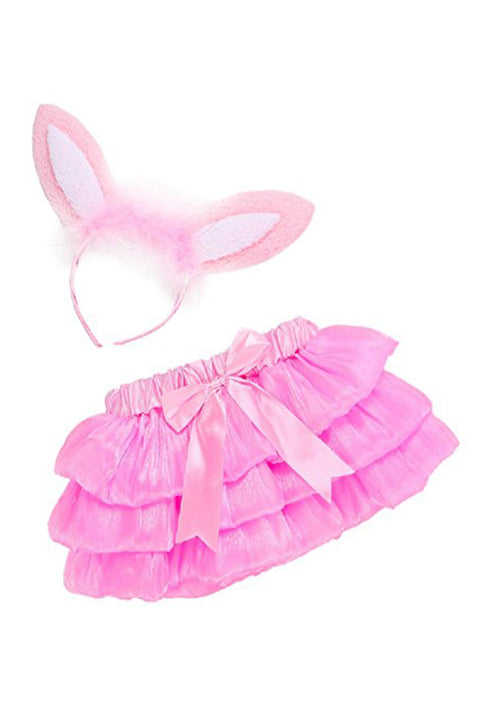Girl's 2-Piece Costume Bunny Tutu, Pink