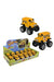 Kinsmart Box of 12 Diecast Model Toy Cars 4'' Funny Yellow School Bus Model Toy