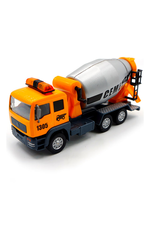 Construction Cement Truck Diecast Model Toy Car with Light & Sound, but NO Box