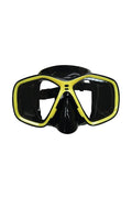 Adult Dive Gear Pro-Dive Series Silicone Yellow/Black Mask 32ft - Vacay Land 