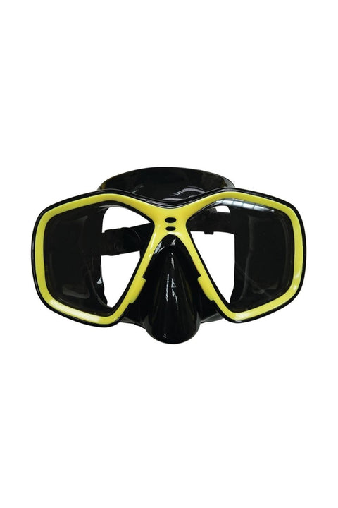 Adult Dive Gear Pro-Dive Series Silicone Yellow/Black Mask 32ft