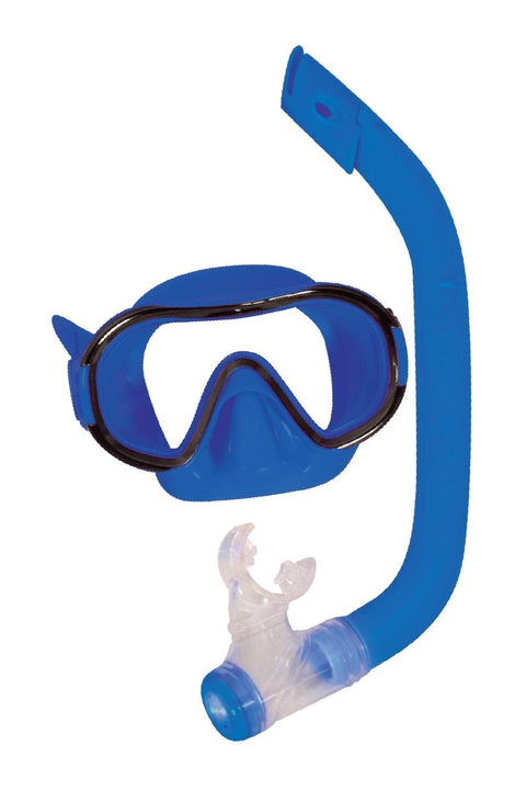 Kids Blue Snorkel Set Snorkeling Gear
