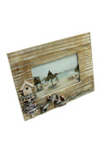 Sea House Boat Rustic Wood Picture Frame 6"x 4" - Vacay Land 
