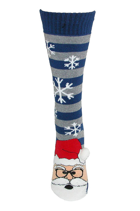 Christmas Pattern Slipper Socks, Elf, Reindeer, Santa, Snowman