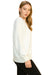 Women's White Oversized Sweater Round Neck