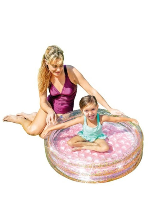 Intex Glitter Mini Pool, Inflatable Kids Pool, for Ages 1+, size 9"x3"x8"
