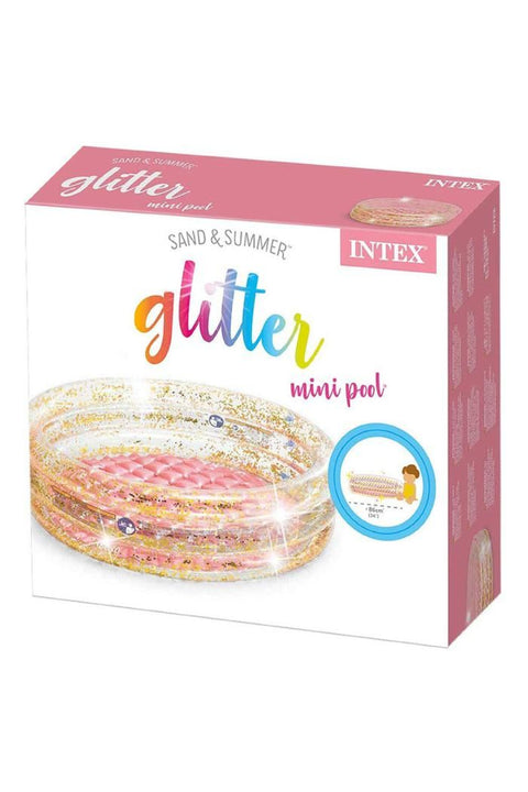 Intex Glitter Mini Pool, Inflatable Kids Pool, for Ages 1+, size 9"x3"x8"