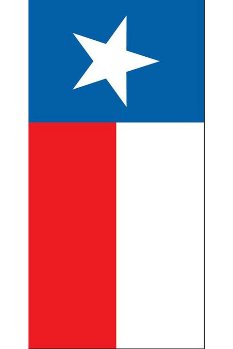 Texas Flag, Cotton Velour Beach Blanket, 54" x 68"