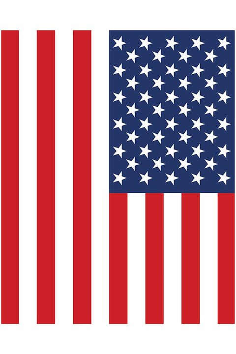 USA Flag Beach Blanket, Cotton Velour, 54" x 68"