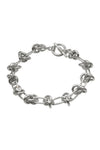 Women's Silver Knot Chain Link Rhodium Bracelet - Vacay Land 