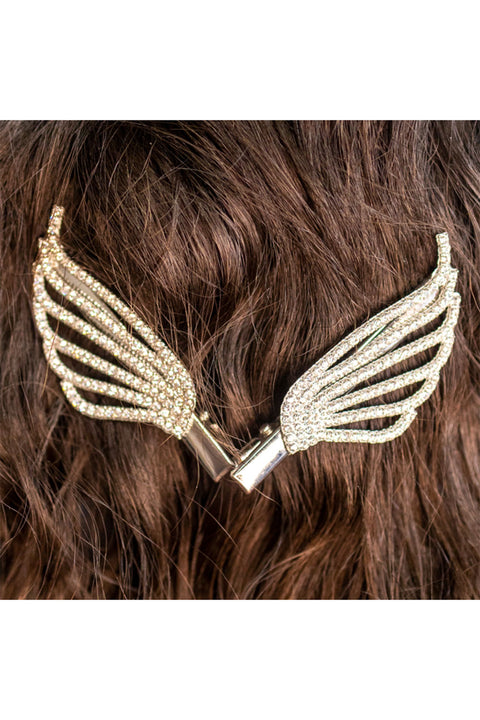 Women's Angel Wings Sparkly Hair Clip Accessories, Pack of 2