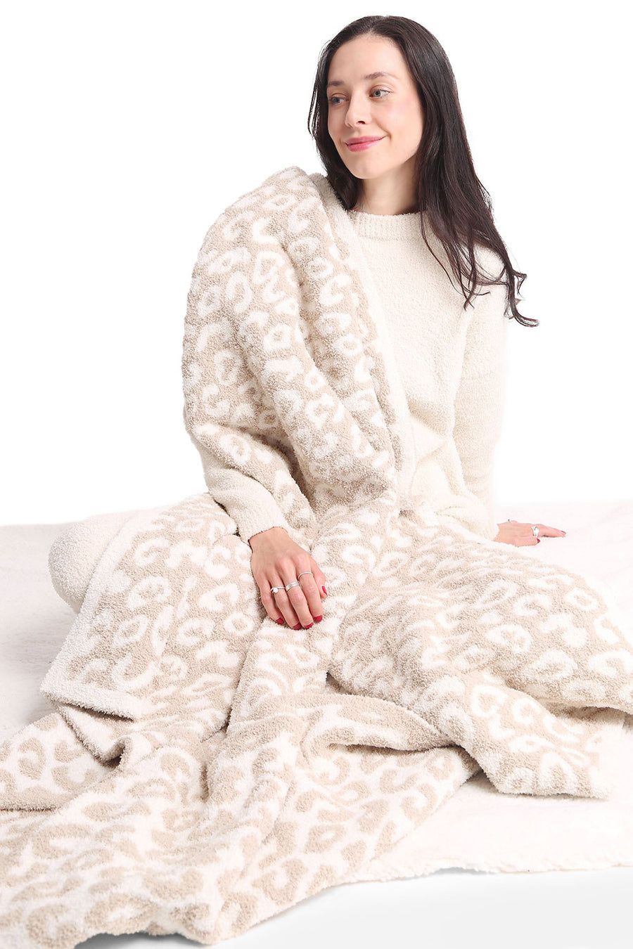 Luxury Soft Cozy Leopard Print Throw Light Weigh Blanket